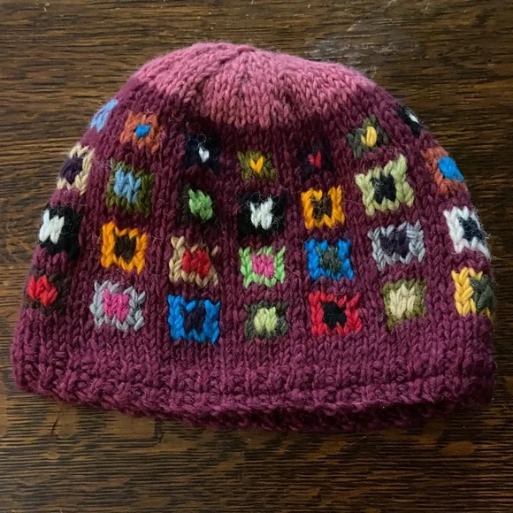 Colorful Knit Wool Hat - Picture 1 of 6